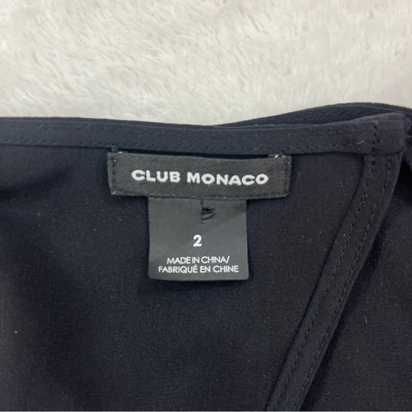 Club Monaco Silk Long Dress Sleeveless Open Back Sz 2 Maxi Skirt Side Slits - Picture 6 of 9